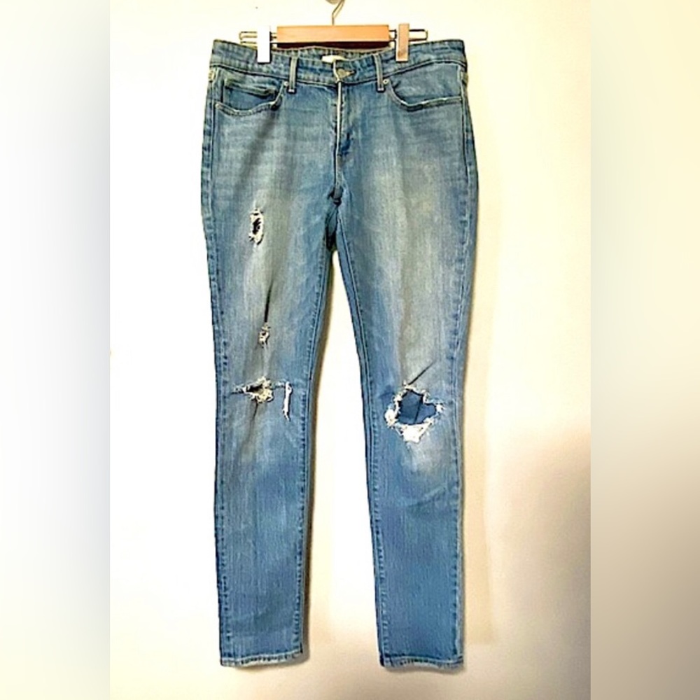 LEVI’S 711 Skinny - Denim Blue Jeans - Size 30 x 32 - Distress - Picture 10 of 10